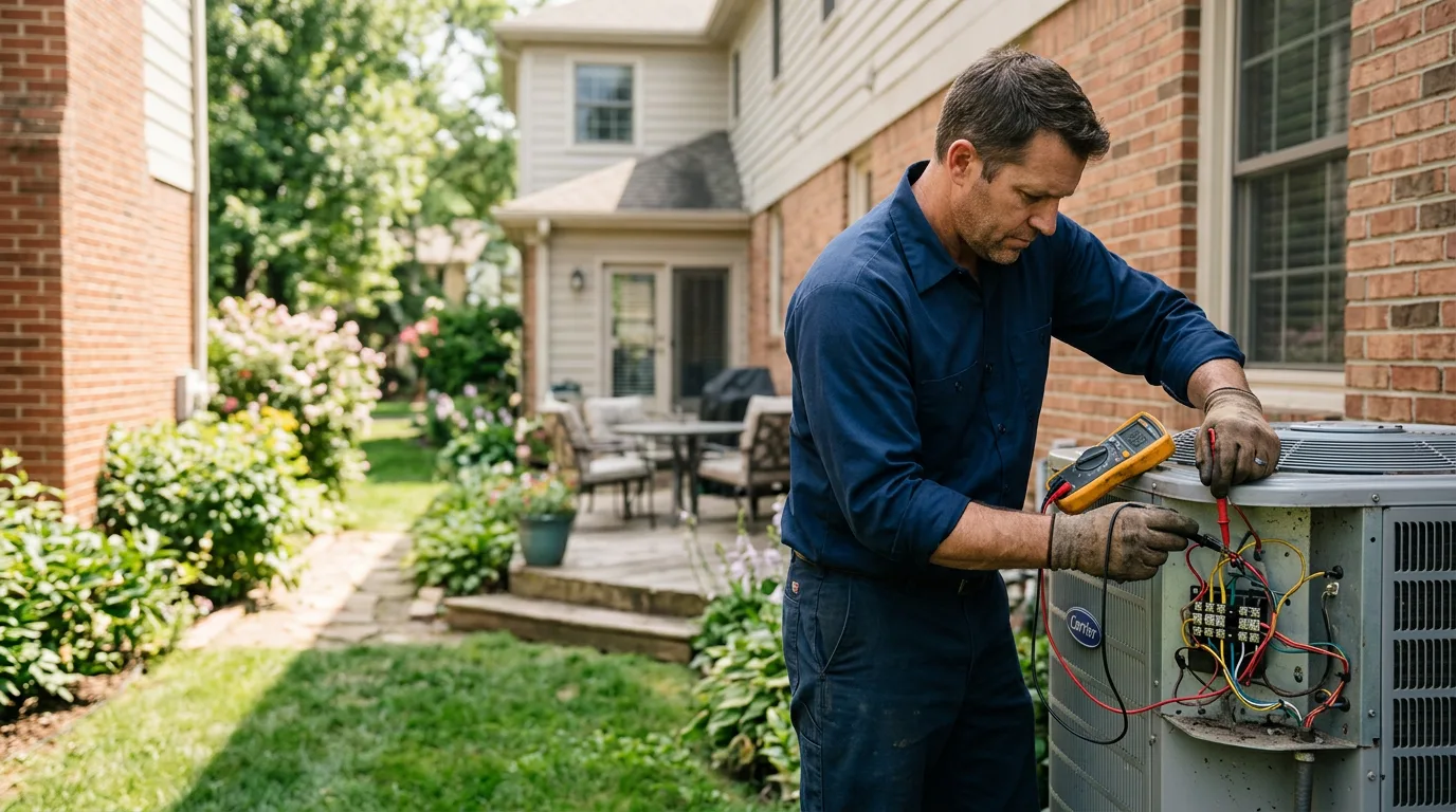 HVAC technician working near Tornado, WV